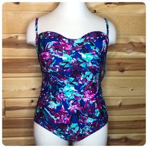CATALINA One-Piece Swimsuit 3x 22/24 Floral NWT